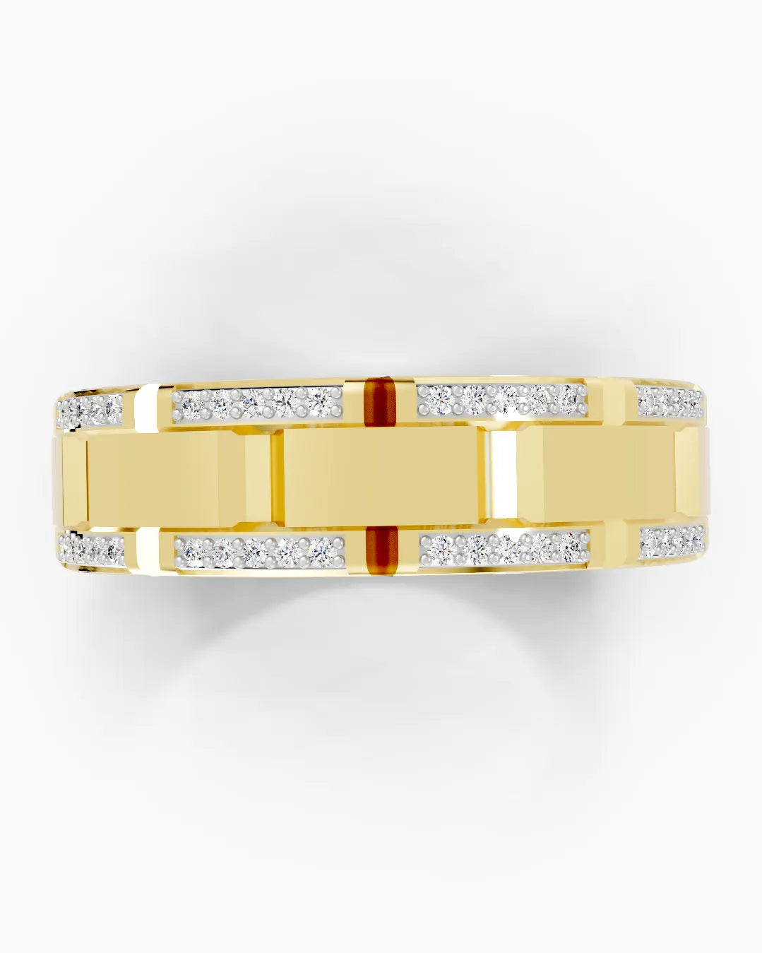 Bold Contrast Men Ring