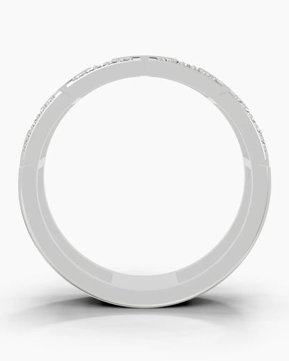 Alternating Diamond Men Ring