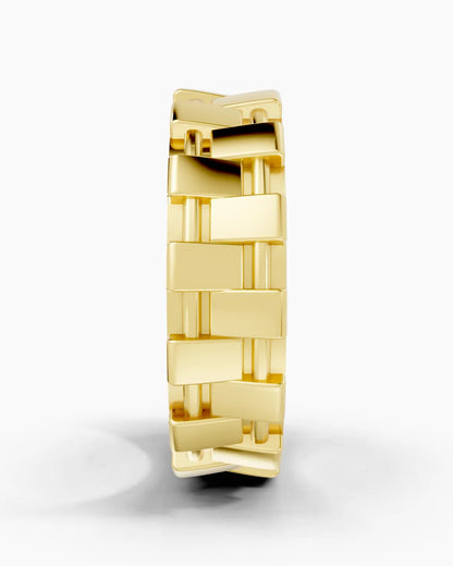 Woven Elegance Men Ring