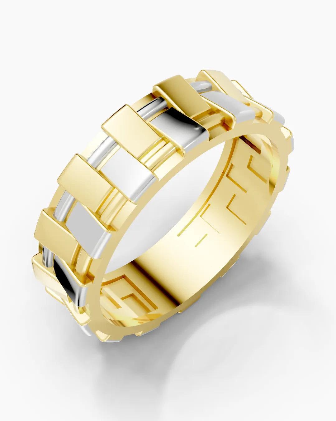Textured Weave Men Ring