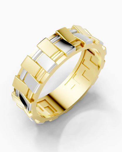 Textured Weave Men Ring