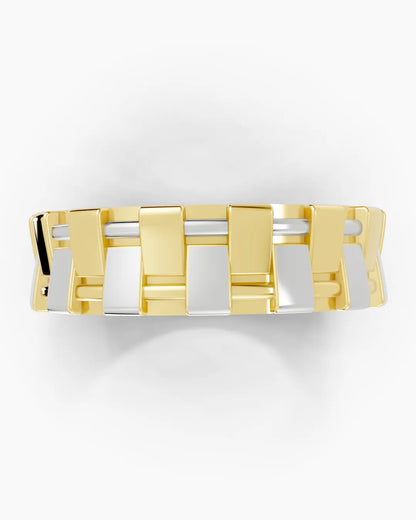 Textured Weave Men Ring