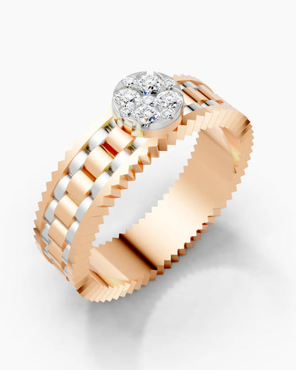 Gridline Glow Men Ring