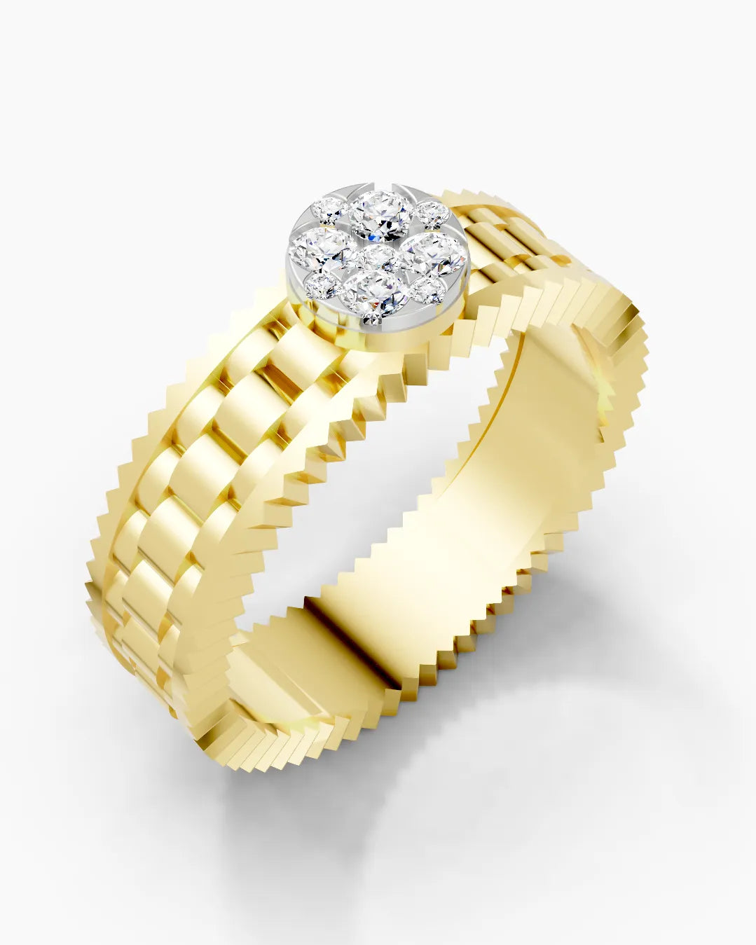 Structured Spark Men Ring