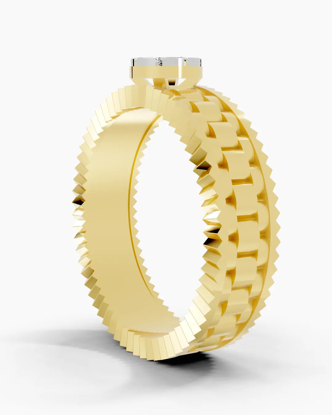 Structured Spark Men Ring