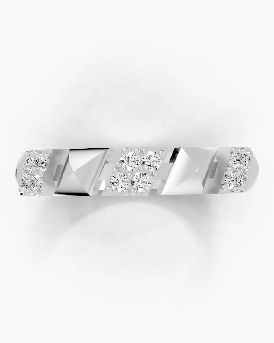 Angled Matrix Men Ring