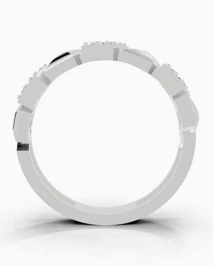 Beveled Square Men Ring