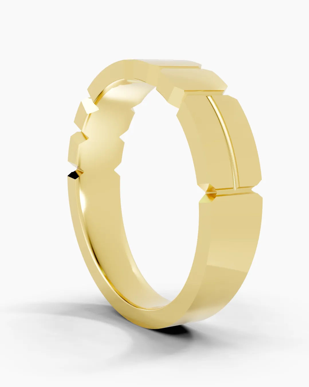 Fissure Grid Men Ring