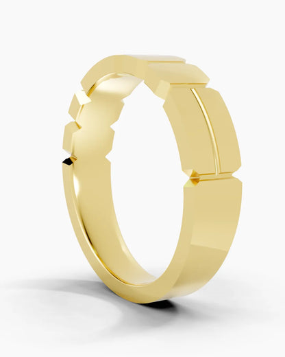 Fissure Grid Men Ring