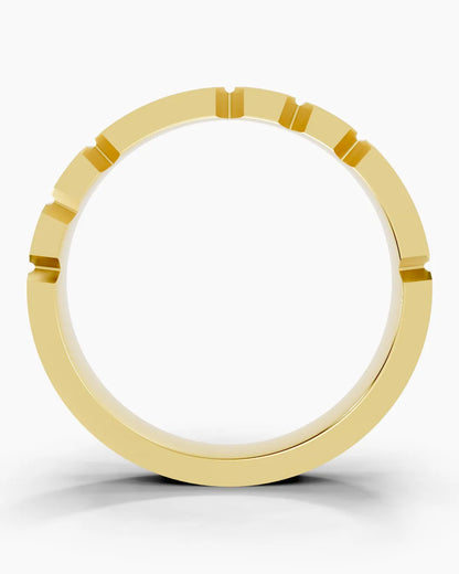 Fissure Grid Men Ring