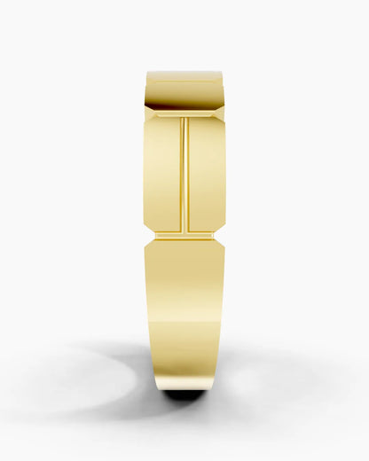 Fissure Grid Men Ring