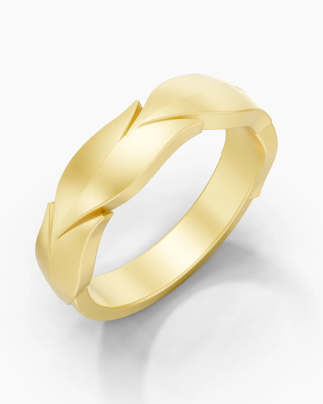 Timeless Leaf Men Ring