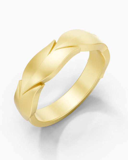 Timeless Leaf Men Ring