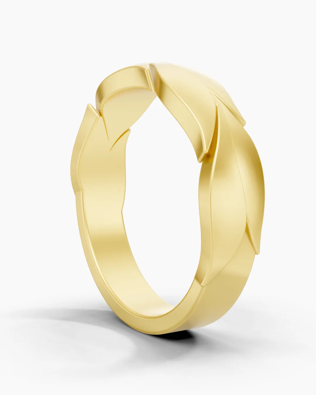 Timeless Leaf Men Ring