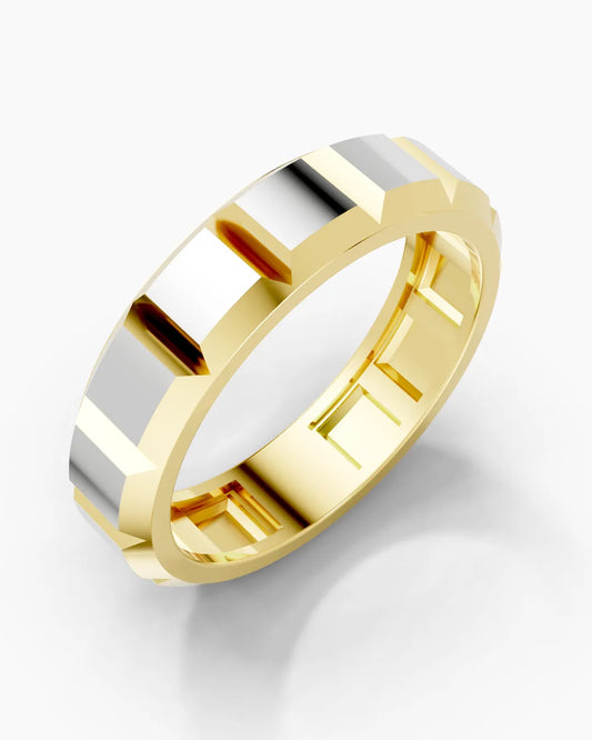 Caliber Grooved Men Ring