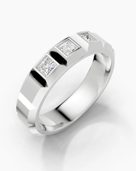 Subtle Inlay Men Ring