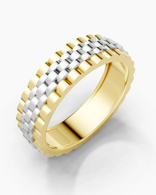 Interlock Edge Men Ring