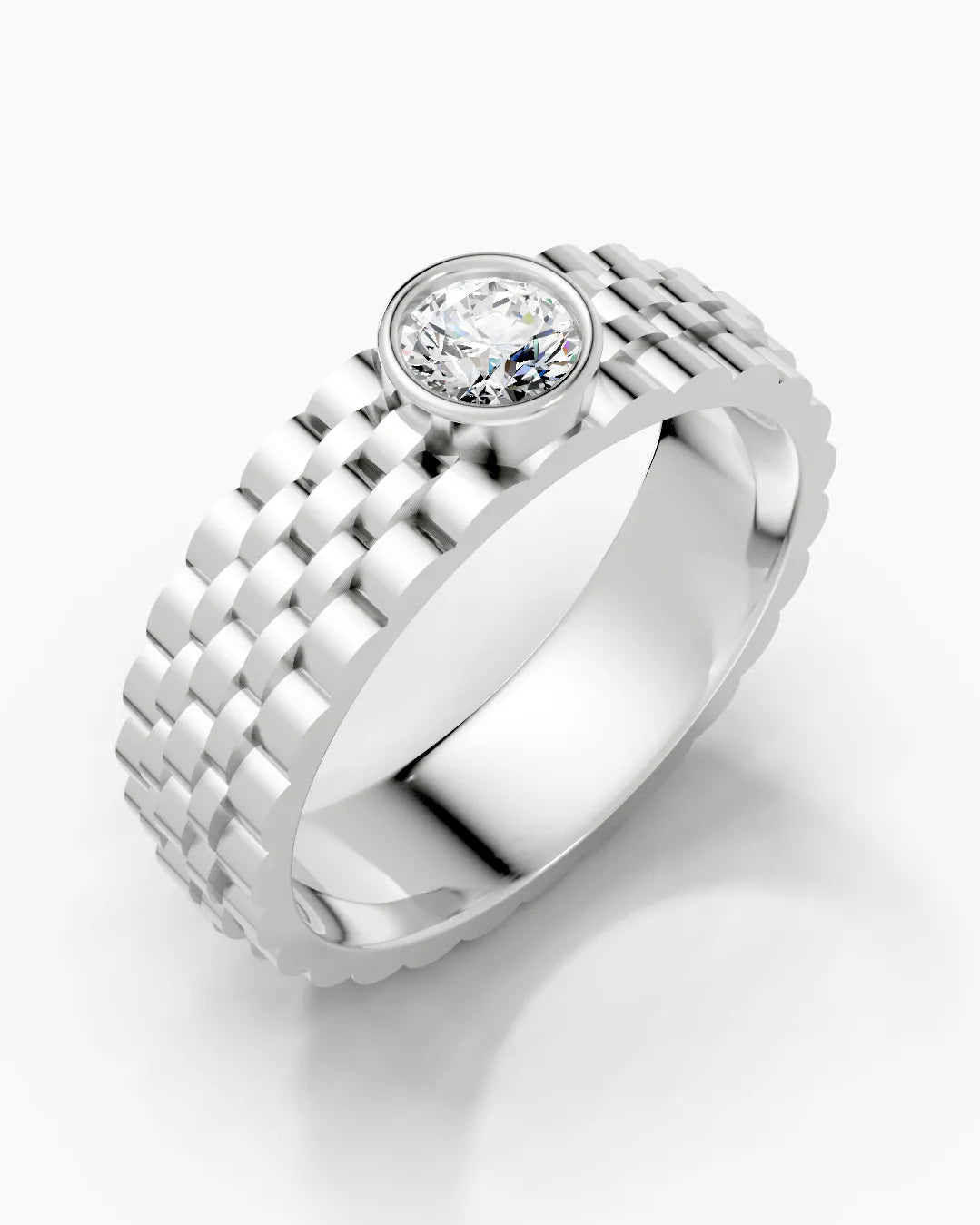 Gleaming Flow Men Ring