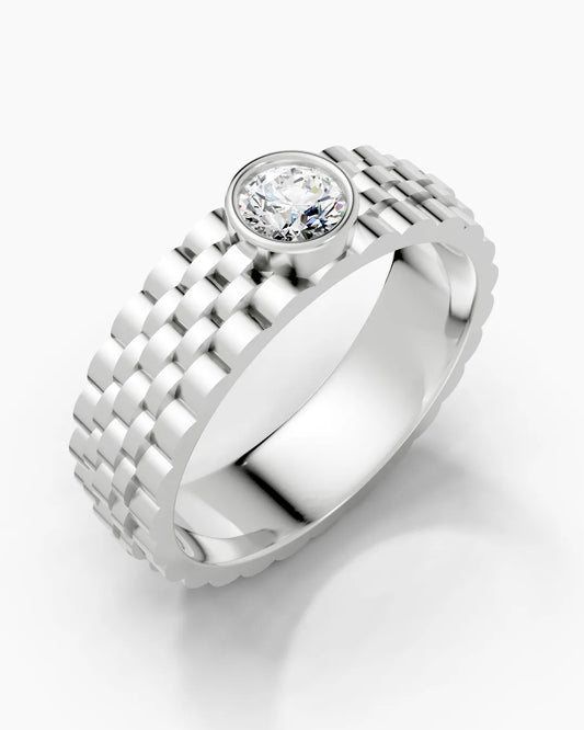 Gleaming Flow Men Ring