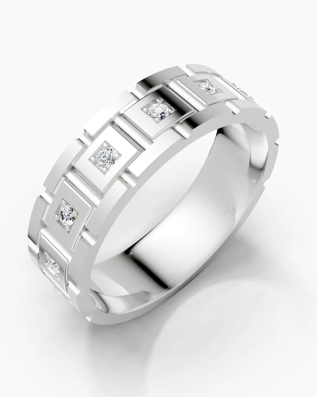 Classic Grid Men Ring