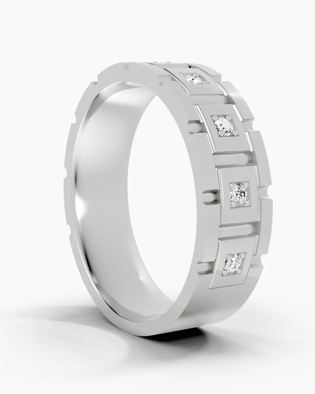 Classic Grid Men Ring