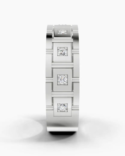 Classic Grid Men Ring