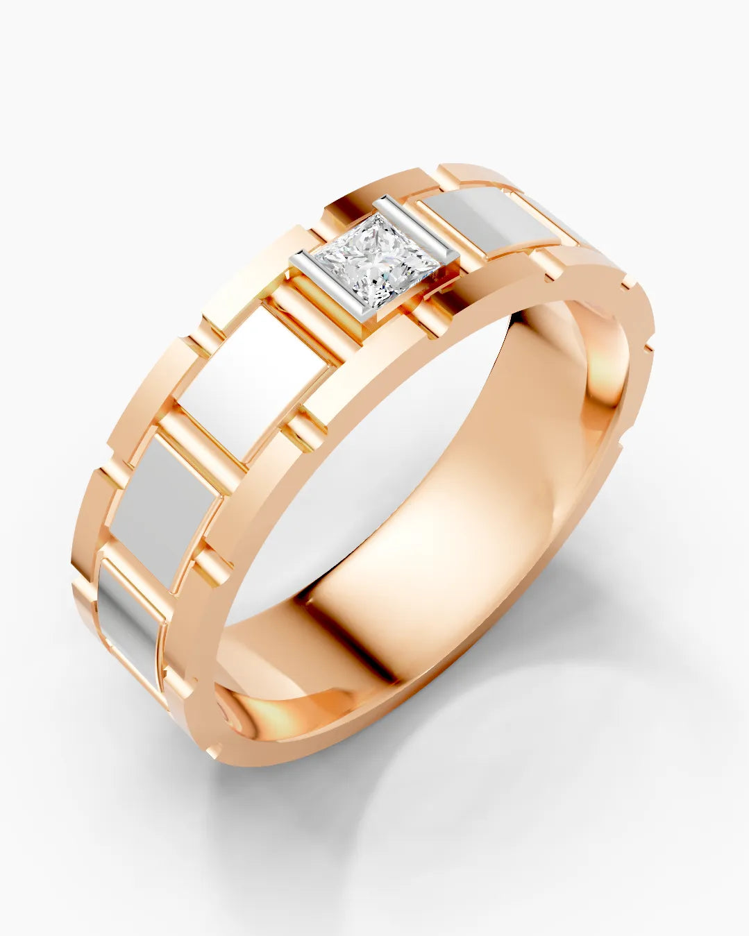 Sleek Structure Men Ring