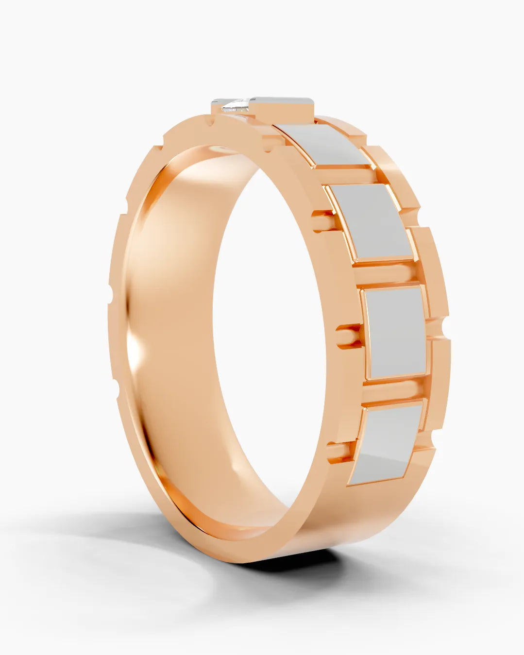 Sleek Structure Men Ring