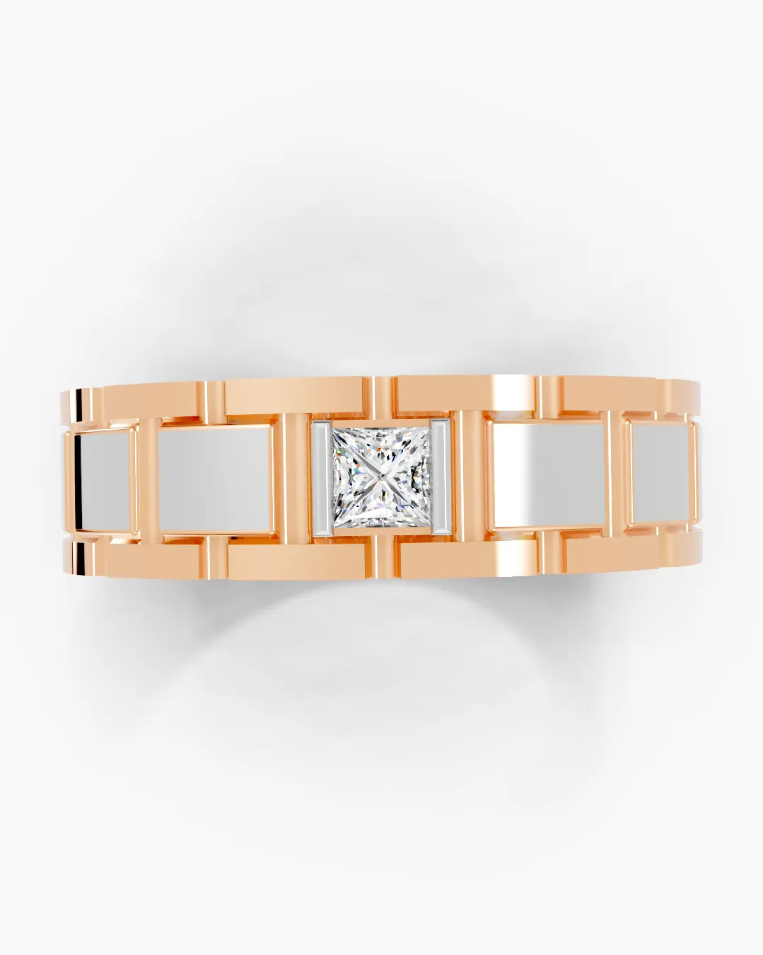 Sleek Structure Men Ring