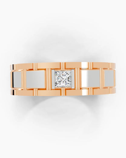 Sleek Structure Men Ring