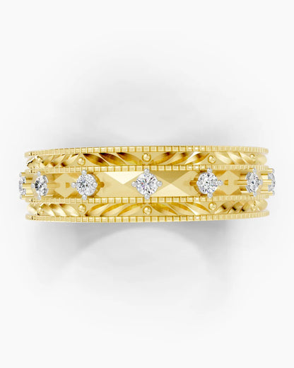 Dazzling Diamond Men Ring