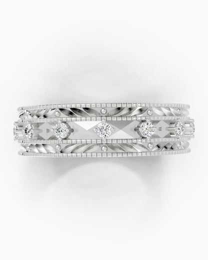 Modern Pave Men Ring