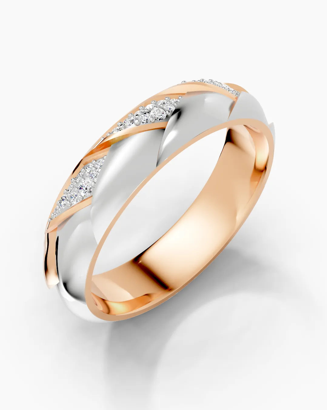 Foliage Sparkle Men Ring