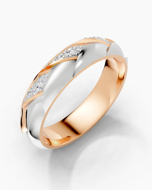 Foliage Sparkle Men Ring