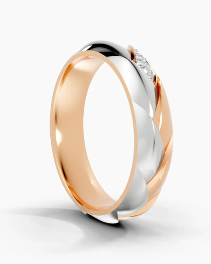 Foliage Sparkle Men Ring