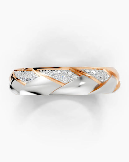 Foliage Sparkle Men Ring