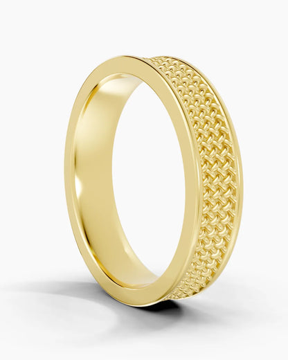 Granite Weave Men Ring