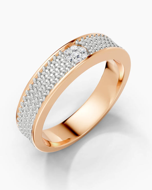 Basalt Weave Men Ring