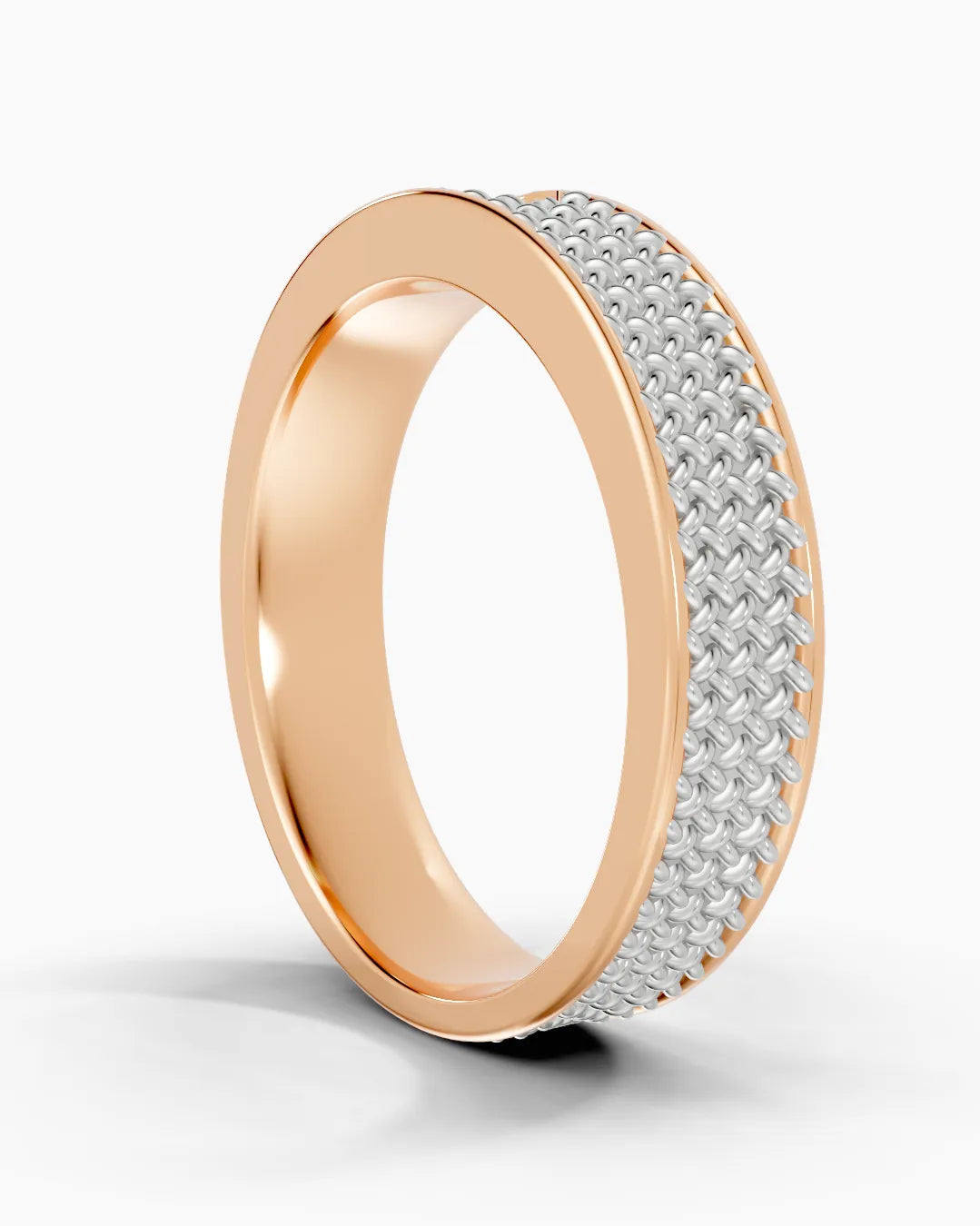 Basalt Weave Men Ring
