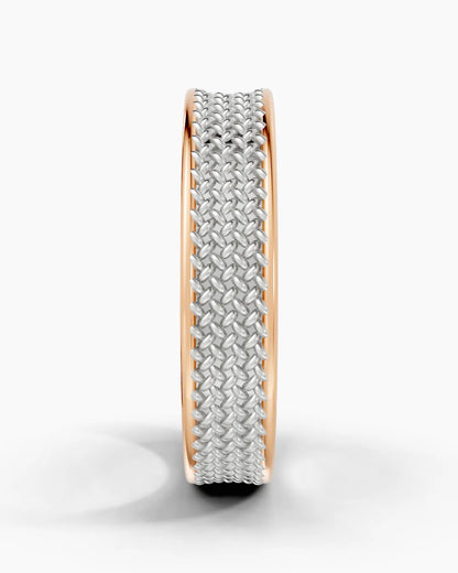 Basalt Weave Men Ring