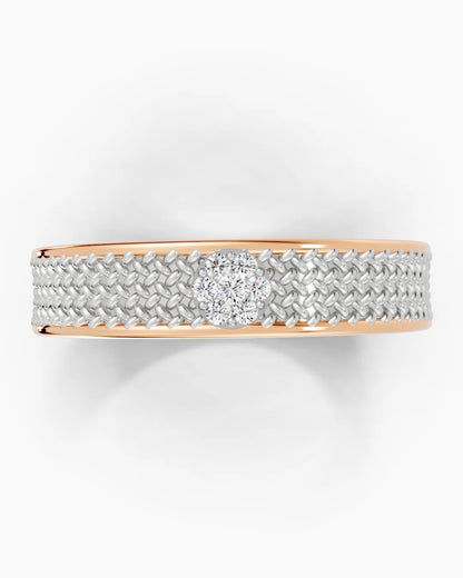 Basalt Weave Men Ring