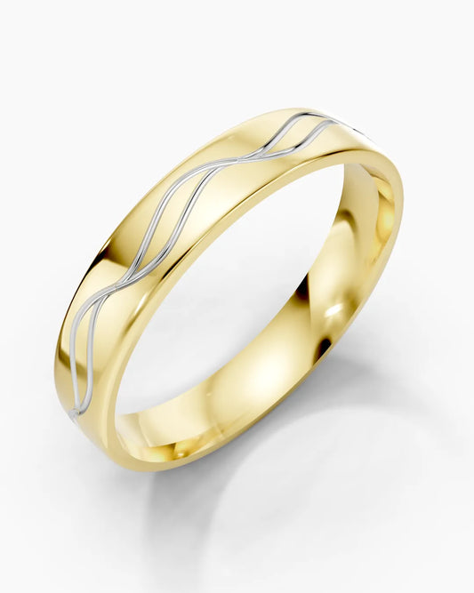 Rose Wave Men Ring