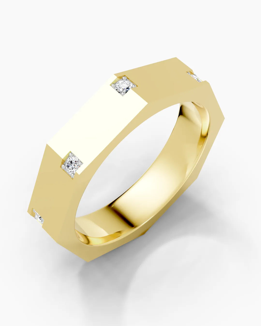 Hexa Crest Men Ring