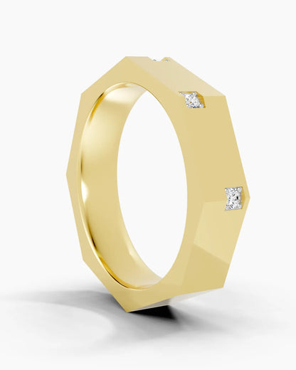 Hexa Crest Men Ring