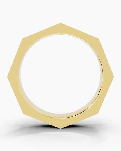 Hexa Crest Men Ring
