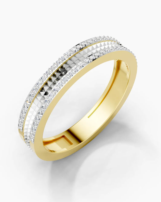 Ridge Burnish Men Ring