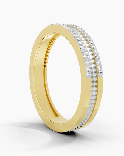 Ridge Burnish Men Ring