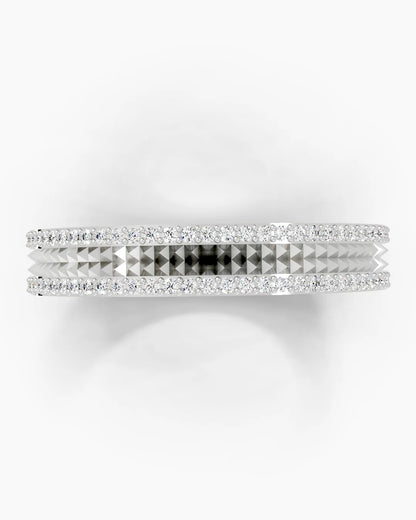 Ridge Burnish Men Ring