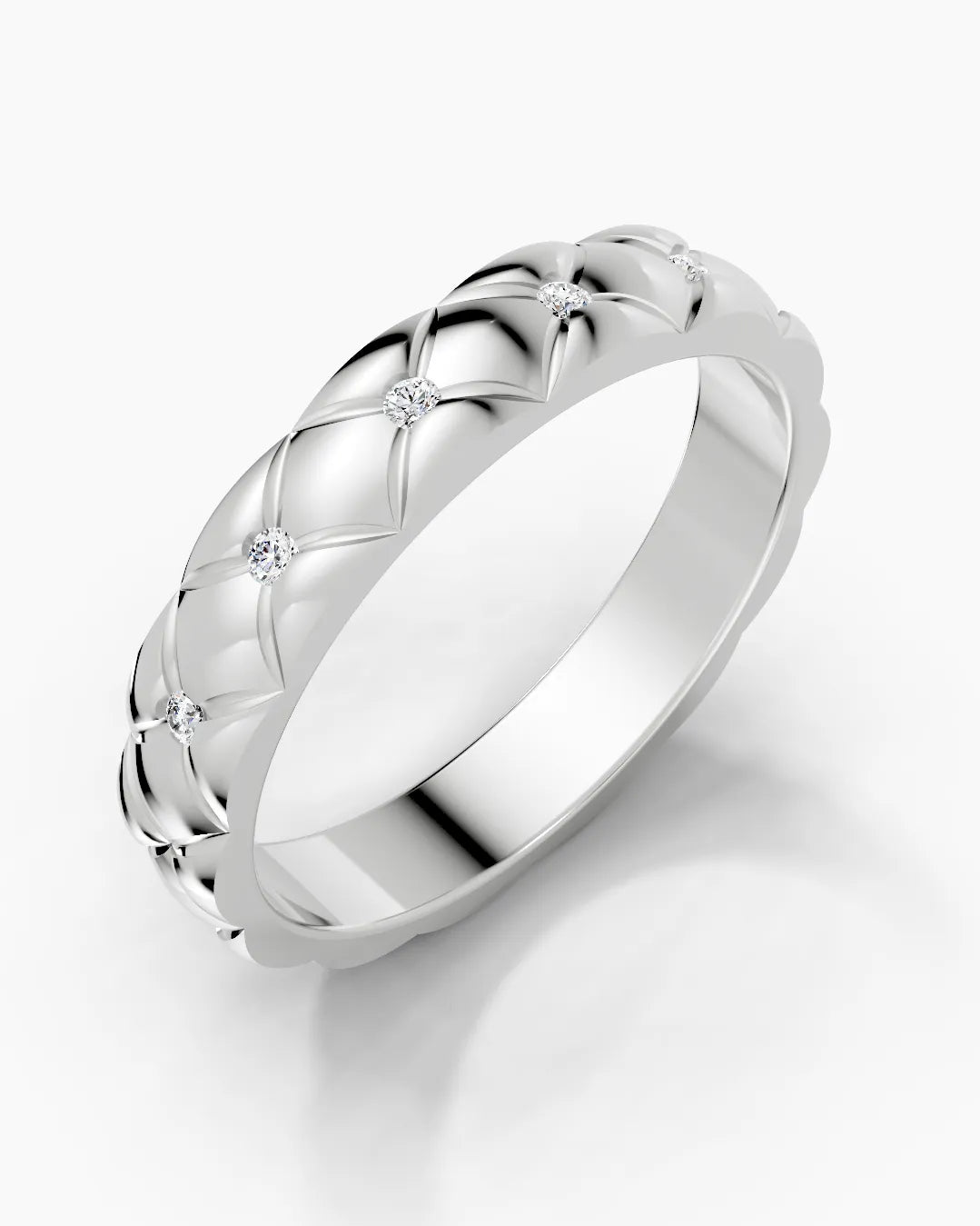 Grid Matrix Men Ring