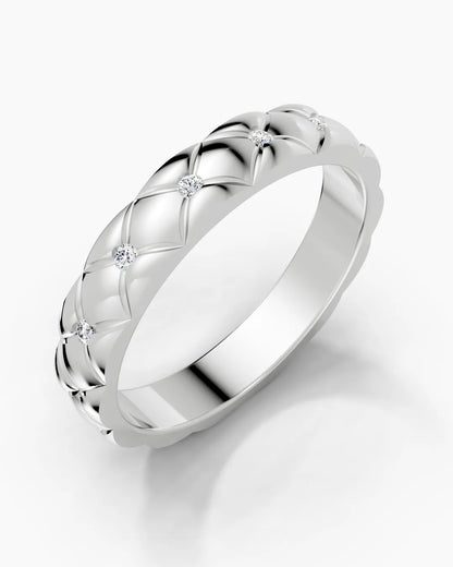 Grid Matrix Men Ring